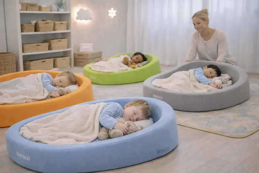 sommeil en crèche salle de sieste